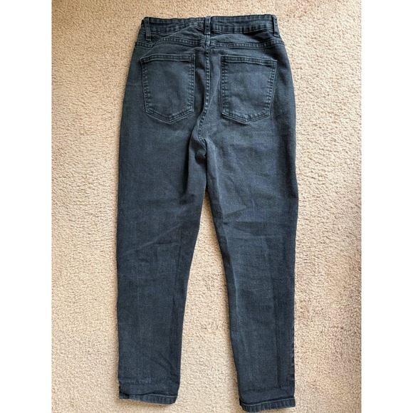 COTTON ON Jeans Stretch Womens Size 8 Black Washed Denim High Rise Waist - Picture 7 of 8